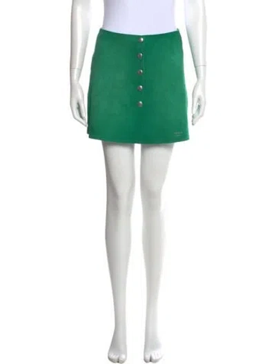 Pre-owned Prada 2025 Mini Skirt In Green