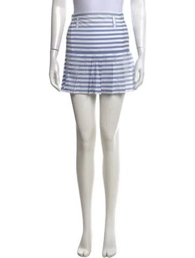 Pre-owned Prada 2025 Mini Skirt In White