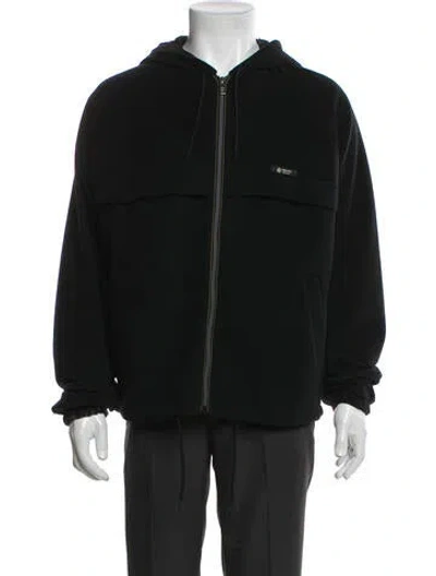 Pre-owned Prada 2025 Mock Neck Cardigan In Black
