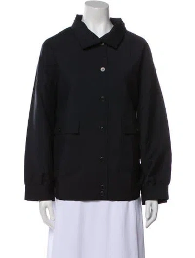 Pre-owned Prada 2025 Mohair Utility Jacket In Black