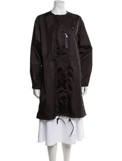 Pre-owned Prada 2025 Nylon Parka In Brown