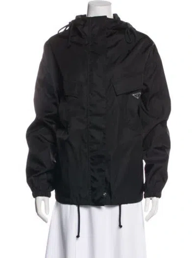 Pre-owned Prada 2025 Re-nylon Jacket In Black
