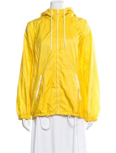 Pre-owned Prada 2025 Re-nylon Performance Jacket In Yellow