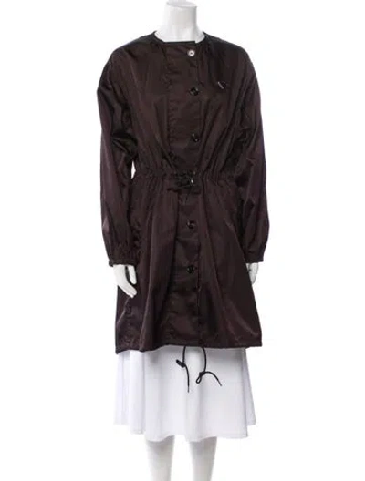Pre-owned Prada 2025 Re-nylon Utility Jacket In Brown