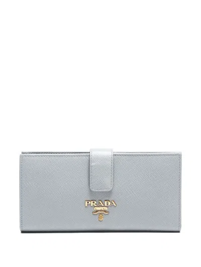 Pre-owned Prada 2025 Saffiano Wallet