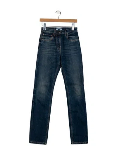 Pre-owned Prada 2025 Straight Leg Jeans In Blue