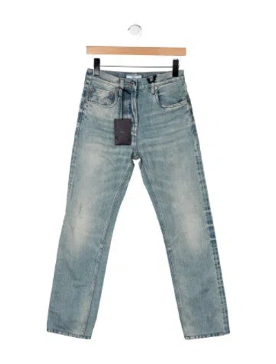 Pre-owned Prada 2025 Straight Leg Jeans In Blue