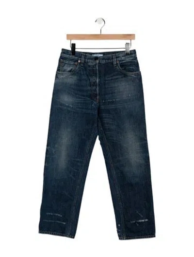 Pre-owned Prada 2025 Straight Leg Jeans In Blue