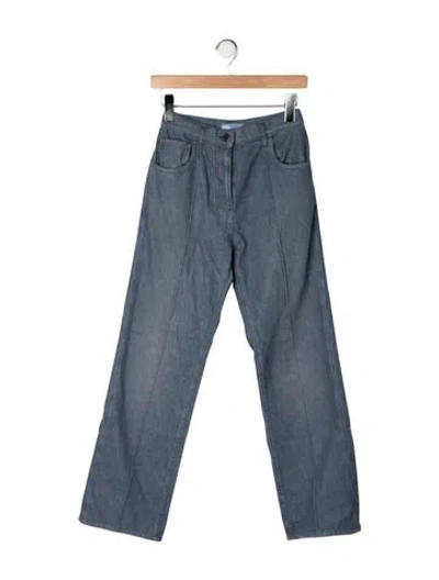 Pre-owned Prada 2025 Straight Leg Jeans In Blue
