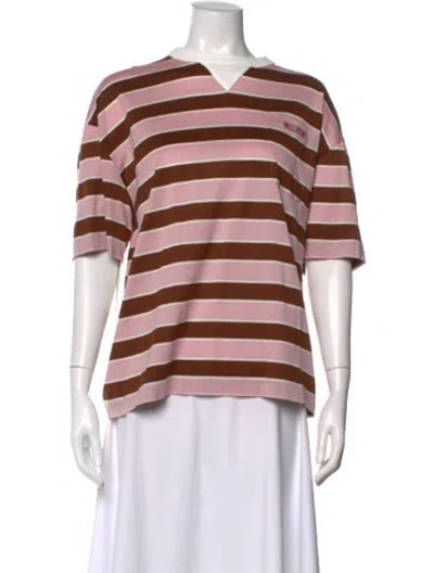 Pre-owned Prada 2025 Striped T-shirt In Multi