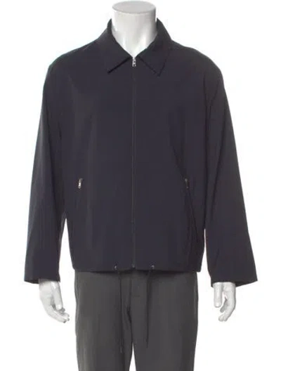 Pre-owned Prada 2025 Virgin Wool Overcoat In Blue