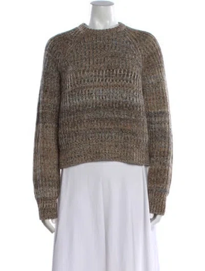 Pre-owned Prada 2025 Virgin Wool Sweater In Brown