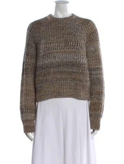 Pre-owned Prada 2025 Virgin Wool Sweater In Brown