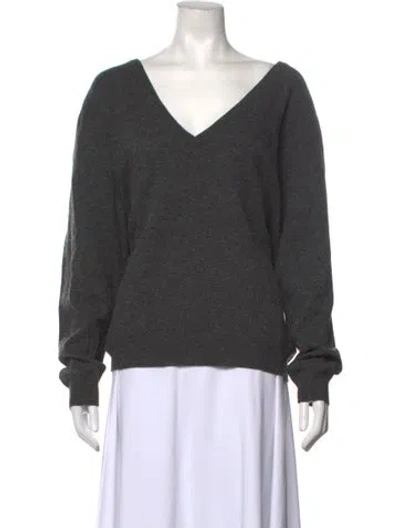 Pre-owned Prada 2025 Virgin Wool Sweater In Grey