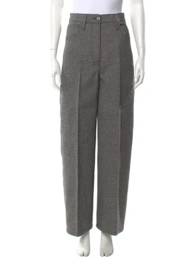 Pre-owned Prada 2025 Wide Leg Pants W/ Tags In Gray