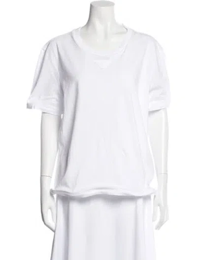 Pre-owned Prada 2026 Crew Neck T-shirt In White