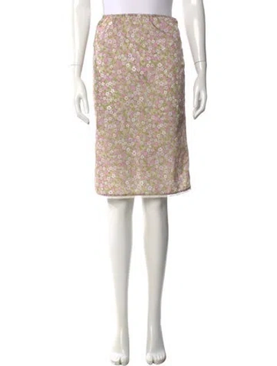 Pre-owned Prada 2026 Midi Length Skirt W/ Tags In Neutrals