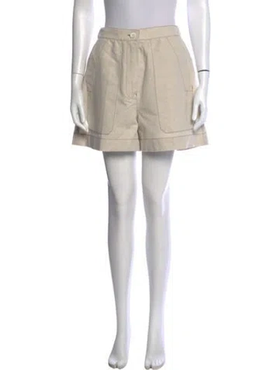 Pre-owned Prada 2026 Mini Shorts W/ Tags In Neutrals