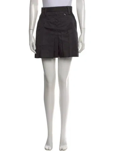 Pre-owned Prada 2026 Mini Skirt In Black