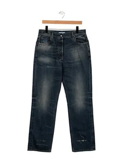 Pre-owned Prada 2026 Straight Leg Jeans In Blue
