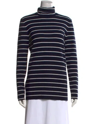 Pre-owned Prada 2026 Virgin Wool Sweater In Blue