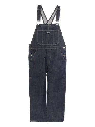 Pre-owned Prada 20s Selvedge Denim Overalls In Blue