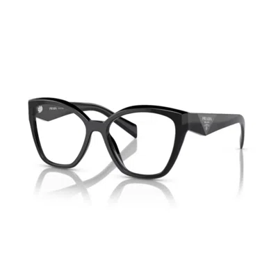 Prada 20zv Vista Oversized Cat-eye Sunglasses In Black