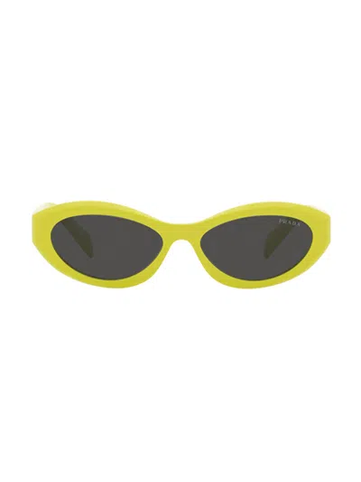 Prada Oval-frame Sunglasses In Z
