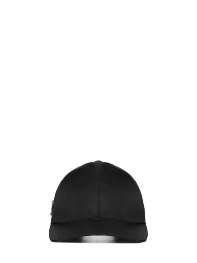 Prada 2hc2742dmif0002 Re-nylon Baseball Cap In Black