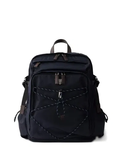 Prada Speedrock Backpack In Re-nylon And Leather In Blue