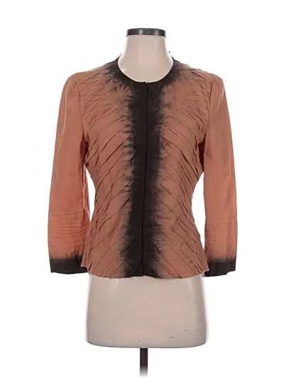Pre-owned Prada 3/4 Sleeve Blouse In Orange