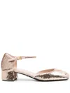 Prada Pink Sequined Pumps In Rosa