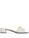 Prada 35mm Triangle-logo Mules In White