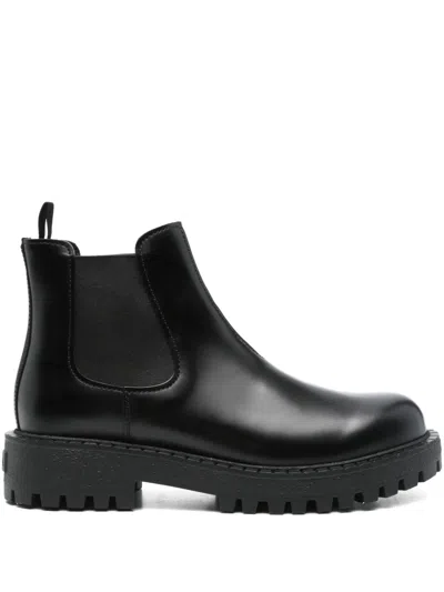 Prada 45mm Leather Chelsea Boots