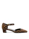 Prada 45 Leopard Print Pumps In Multi