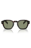 Prada Pra16s 17n20g Tartarugto Polarizzato Sunglasses In Brown/green