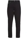 Prada Mid-rise Straight-leg Jeans In Black