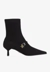 Prada Pointed Toe Kitten Heel Ankle Strap Pump In Multi