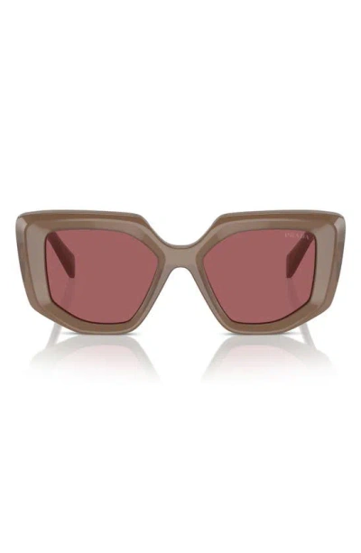PRADA PRADA 50MM GEOMETRIC SUNGLASSES