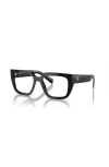 Prada 50mm Irregular Optical Glasses In Black