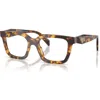 Prada 50mm Irregular Optical Glasses In Brown