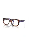 Prada 50mm Irregular Optical Glasses In Multi
