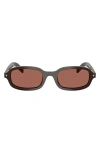 Prada 50mm Oval Sunglasses In Brown
