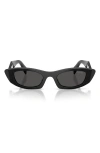 Prada Womens Black Pr B16s Cat-eye Acetate Sunglasses