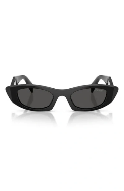 Prada Womens Black Pr B16s Cat-eye Acetate Sunglasses