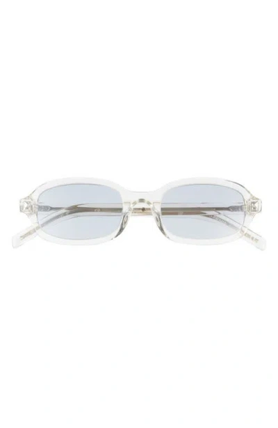 Prada 50mm Oval Sunglasses In Metallic
