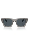 Prada 54mm Square Sunglasses In Dark Grey