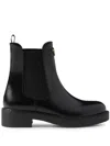 Prada 50mm Triangle-logo Chelsea Boots In Black