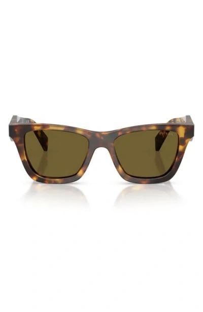 Prada Womens Brown Pr C07s Butterfly-frame Acetate Sunglasses