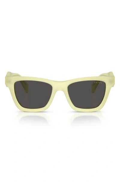 Prada 51mm Butterfly Sunglasses In Yellow